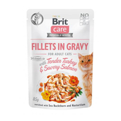 Brit Care Cat Pouch Tender Turkey & Savory Salmon