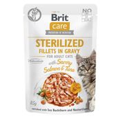 Brit Care Cat Sterilized Fillets in Gravy with Savory Salmon & Tuna
